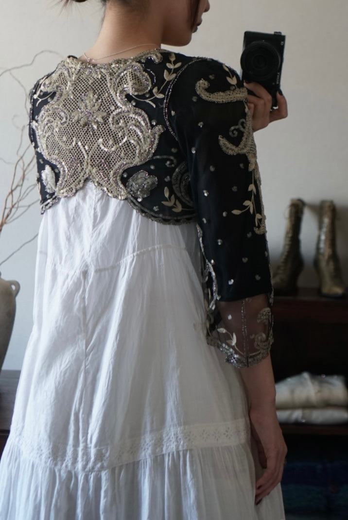 Edwardian Sequins×Beads Bolero