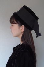 1960’s Black Velvet Bucket Hat