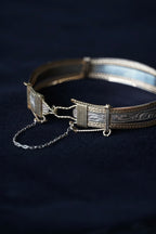 Antique Silver×Gold Wire Bangle