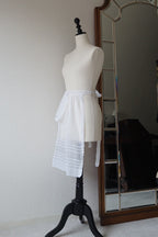 Antique White Cotton Apron