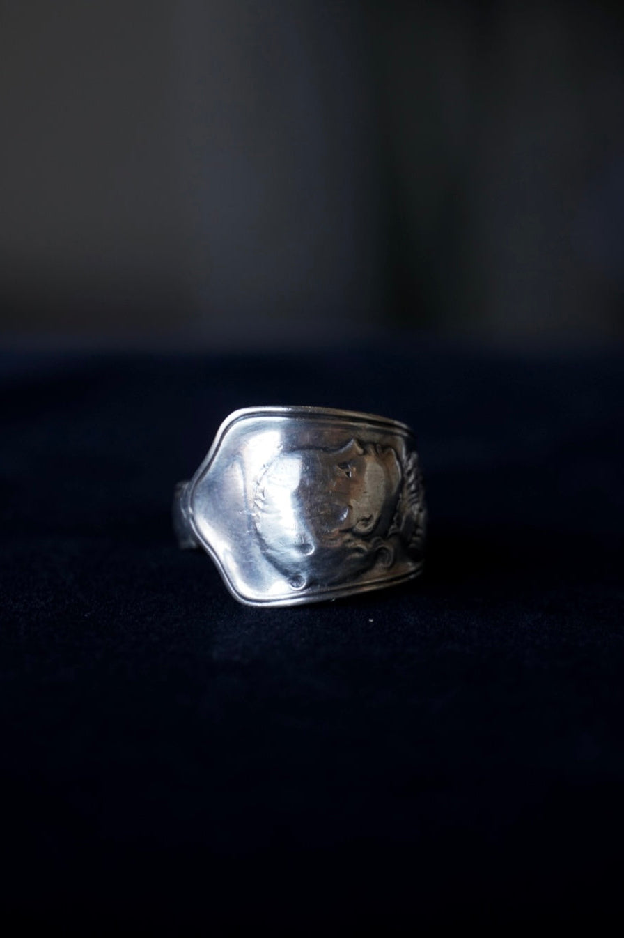 Vintage Silver Child Face Ring