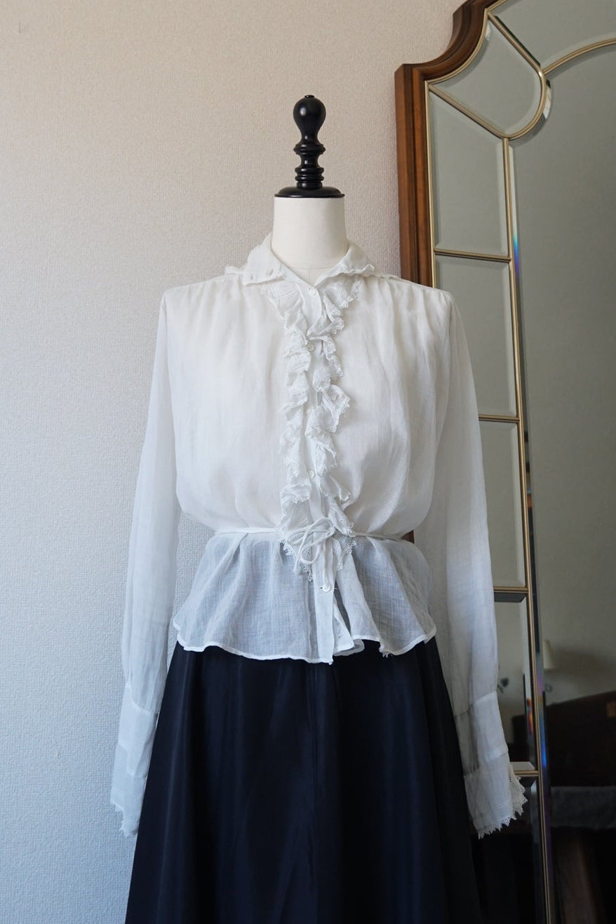 Edwardian Ruffle Front Blouse