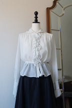 Edwardian Ruffle Front Blouse