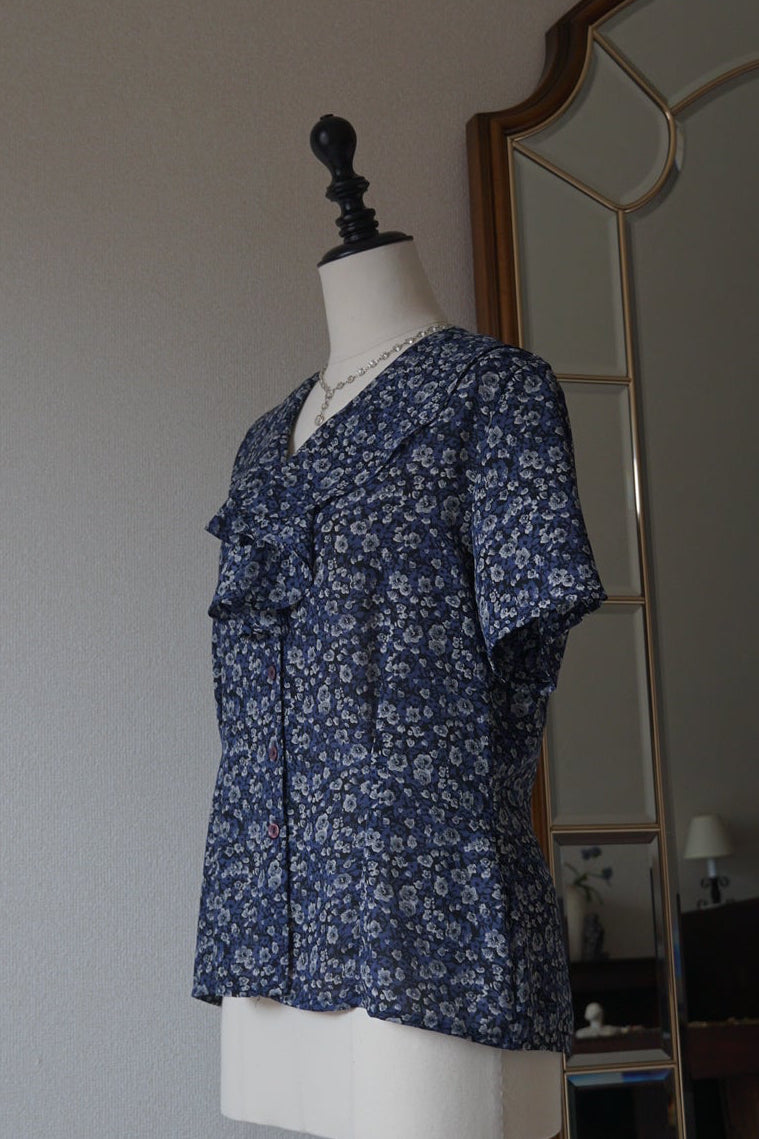 Vintage Small Flower Blouse