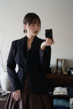 1940's Classic Black Tailored Jacket