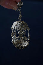 Vintage Filigree Bird Cage Earrings