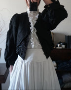 1880's Beaded Jacket with Puff Sleeves