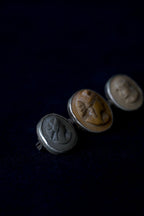 Victorian Lava Cameo Brooch