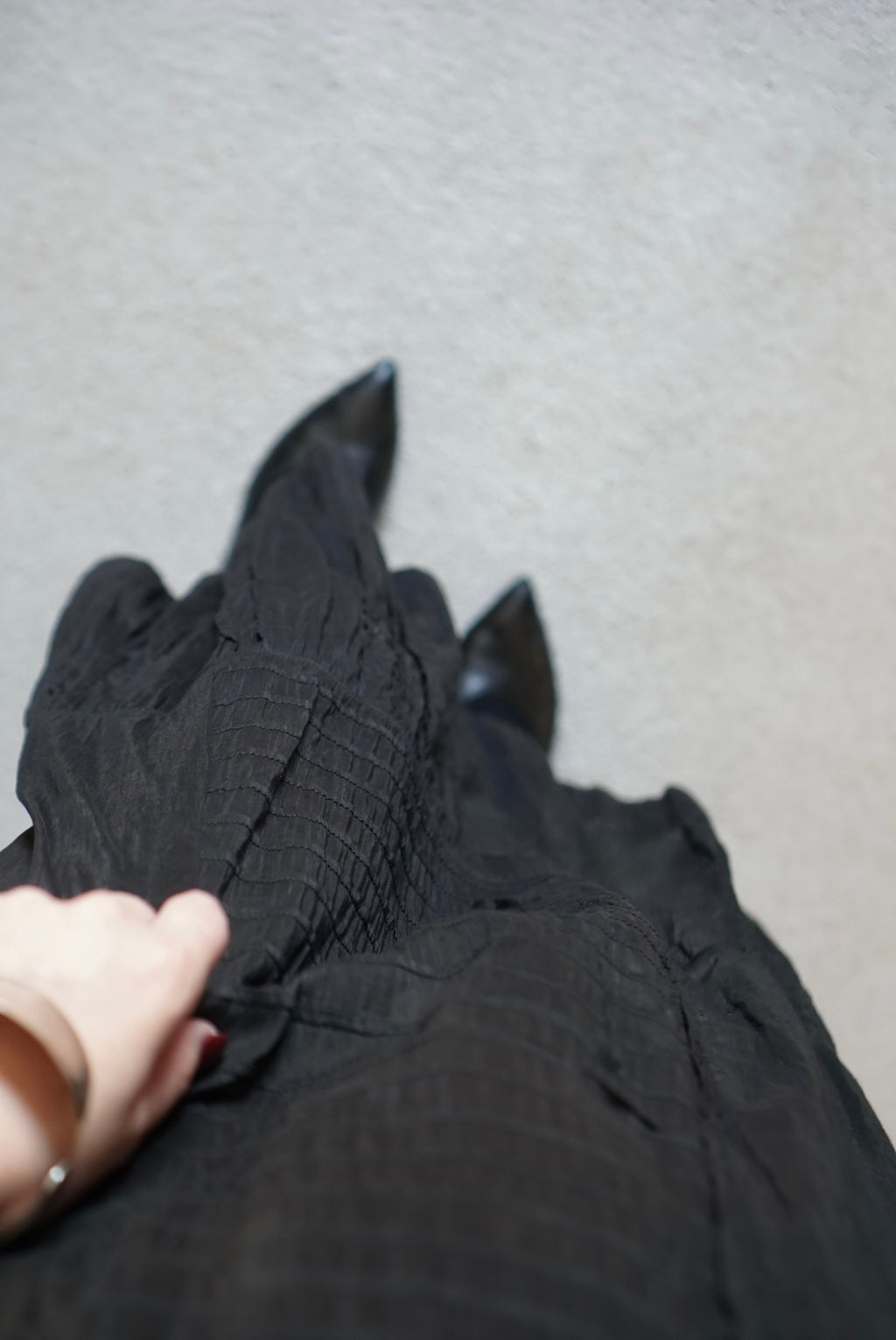 Victorian Black Cotton Slip Skirt