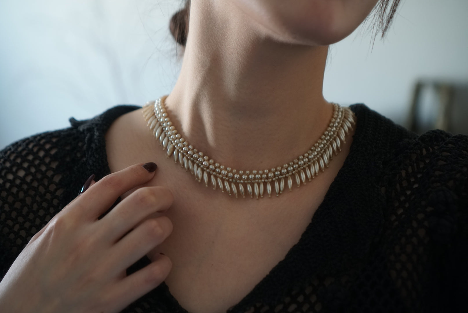 1940’s Glass Pearl Necklace