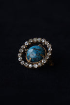 Georgian Blue Stone Pin Brooch