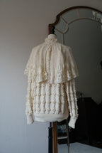 Vintage Crochet Knit with Cape