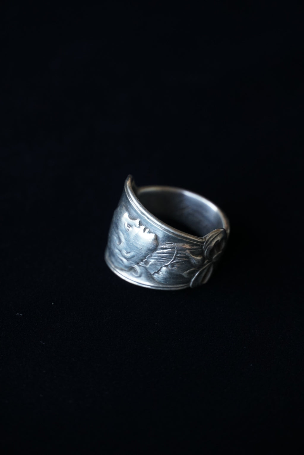 Vintage Silver Child Face Ring