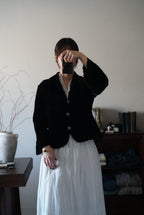 Vintage Black Silk Velvet Jacket