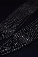 Victorian Jet Beaded Belt/Necklace with Tassels