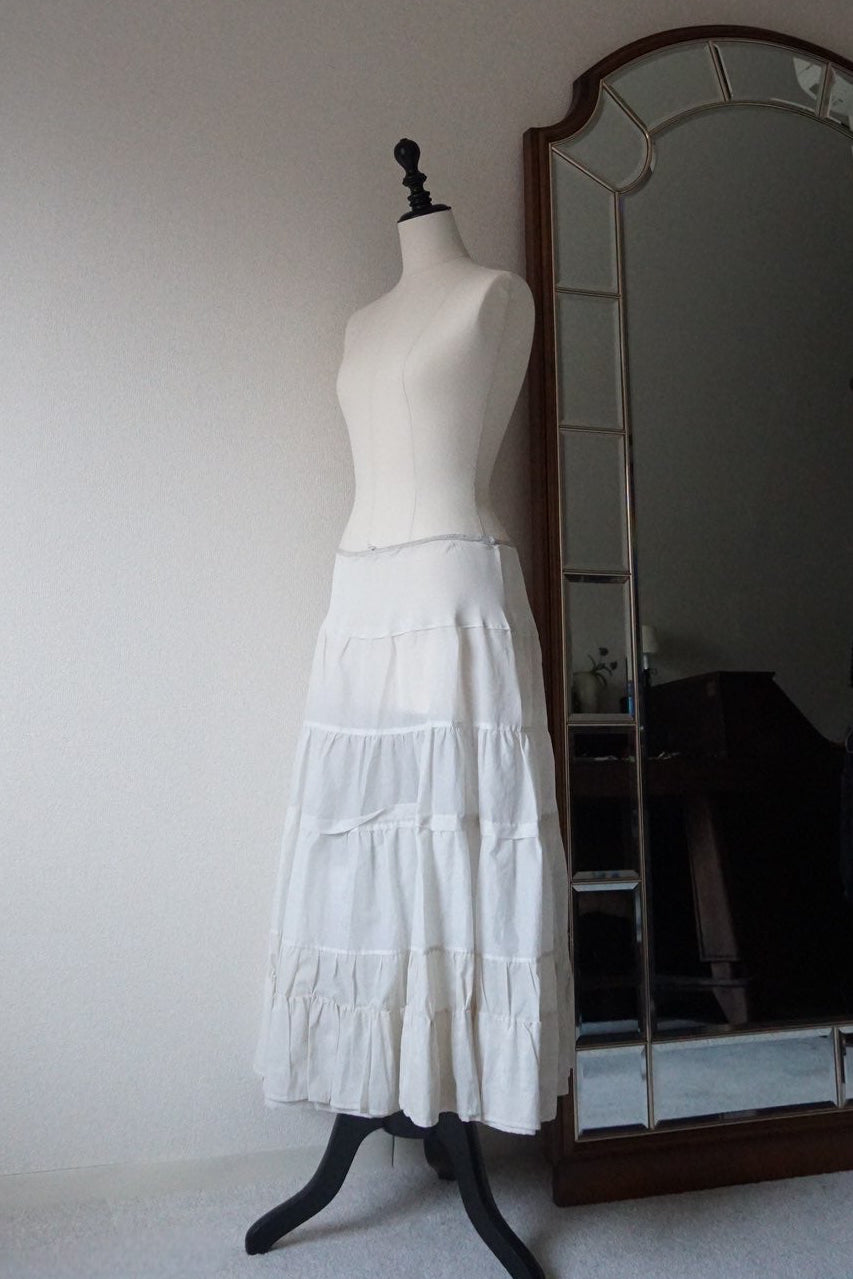 1950's White Tulle Petticoat