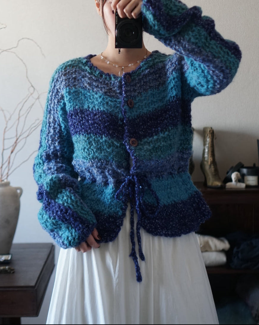 1950’s Handmade Blue Knit
