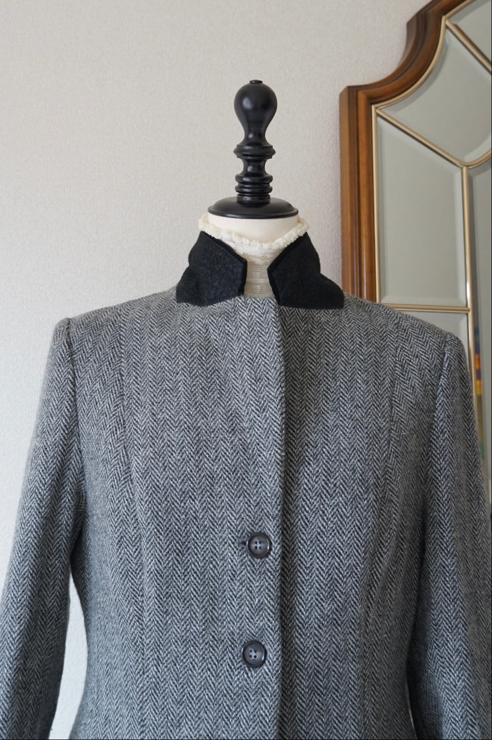 Vintage Grey Herringbone Jacket