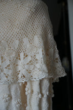 Vintage Crochet Knit with Cape