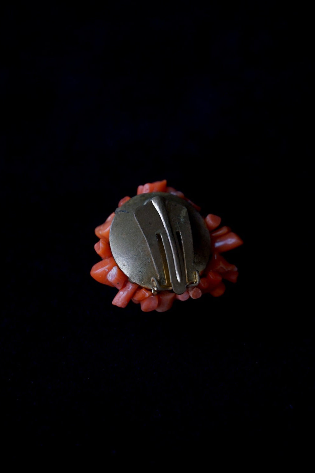 1950's Pink Coral Earrings