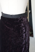 1900's Silk Velvet Tight Skirt