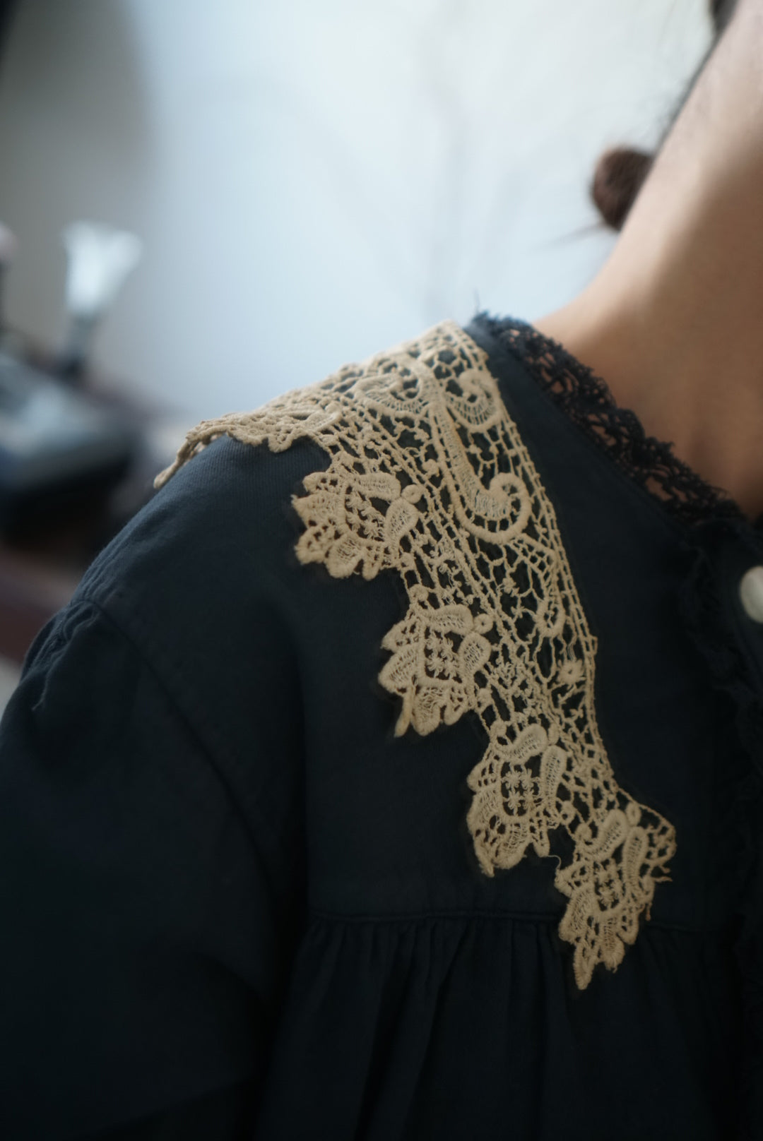 Victorian Floral Lace Collar