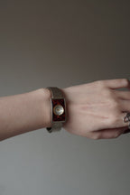 Vintage Mother-of-pearl Bangle Quartz Watch