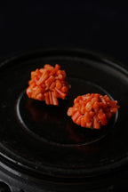 1950's Pink Coral Earrings