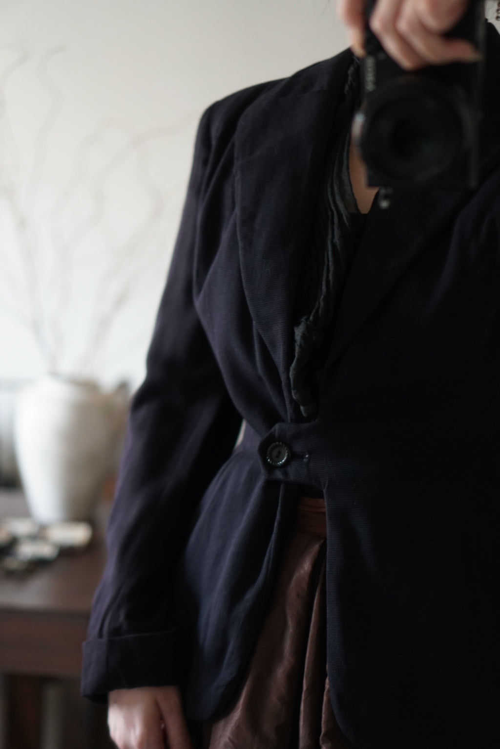 1940's Classic Black Tailored Jacket