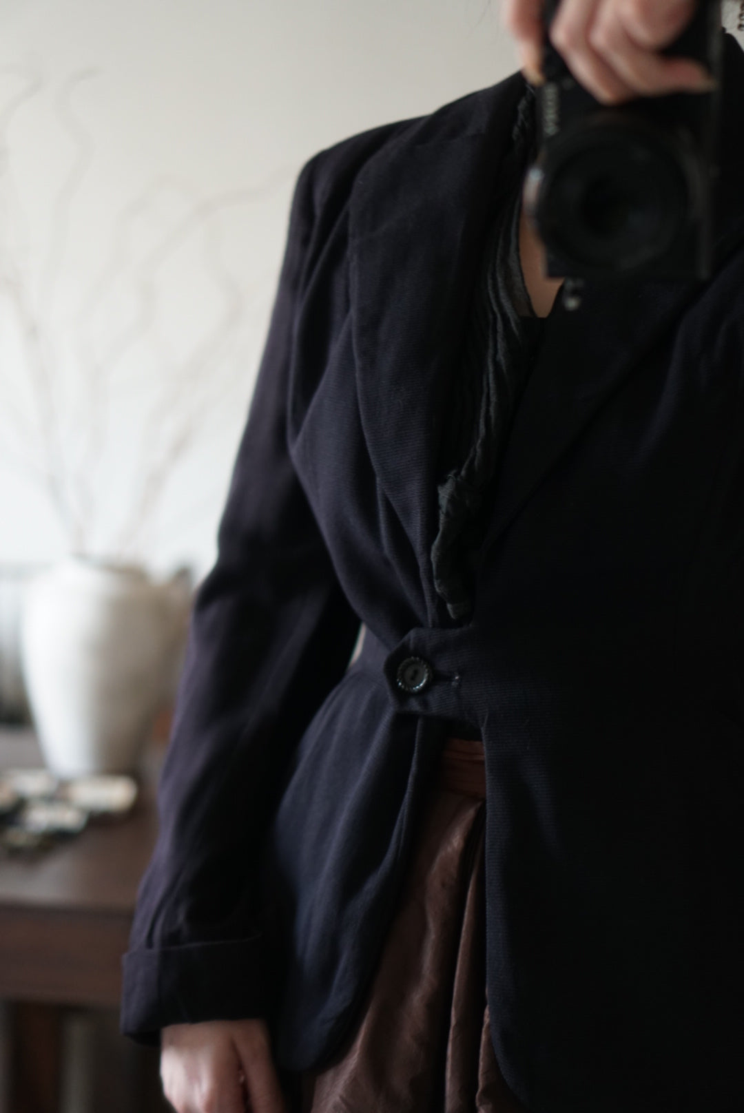 1940's Classic Black Tailored Jacket