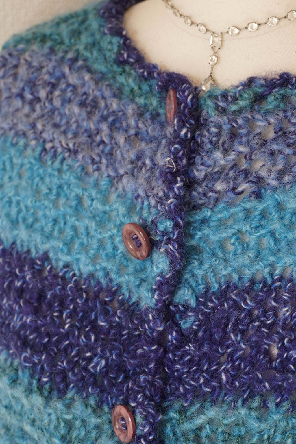 1950’s Handmade Blue Knit