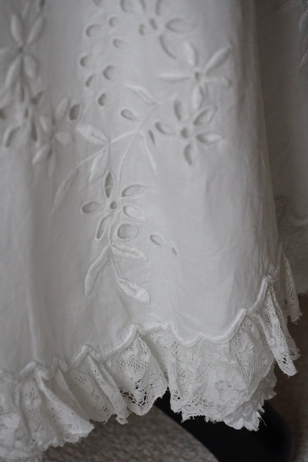 Edwardian Cutwork Lace Skirt