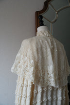 Vintage Crochet Knit with Cape