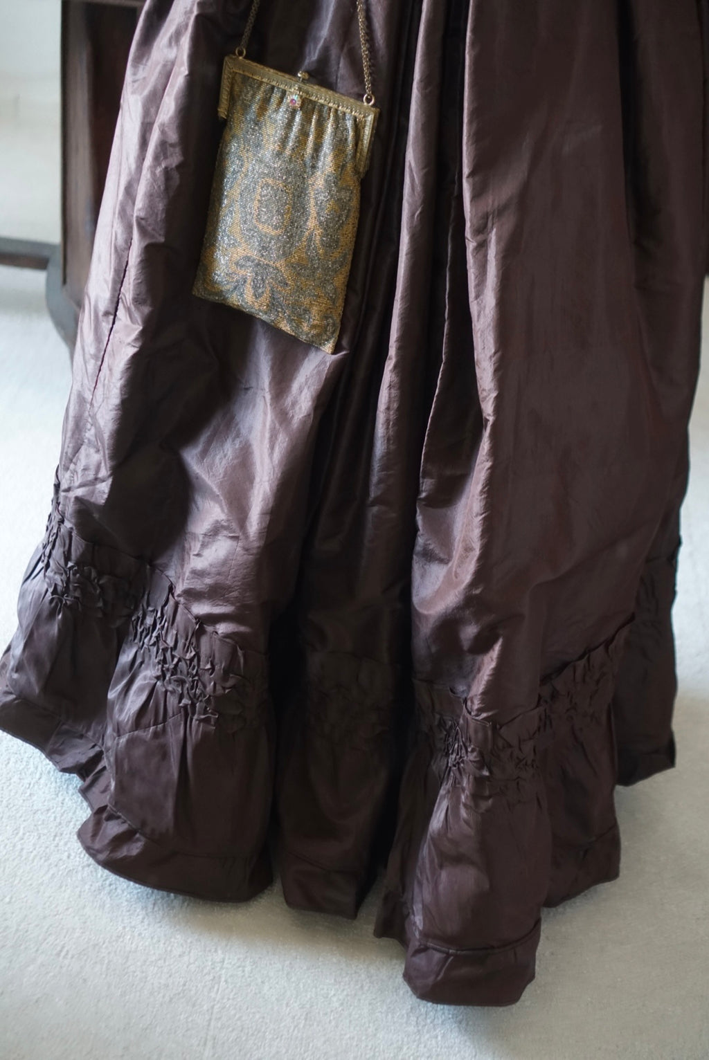 1880’s Victorian Brown Ruffle Skirt