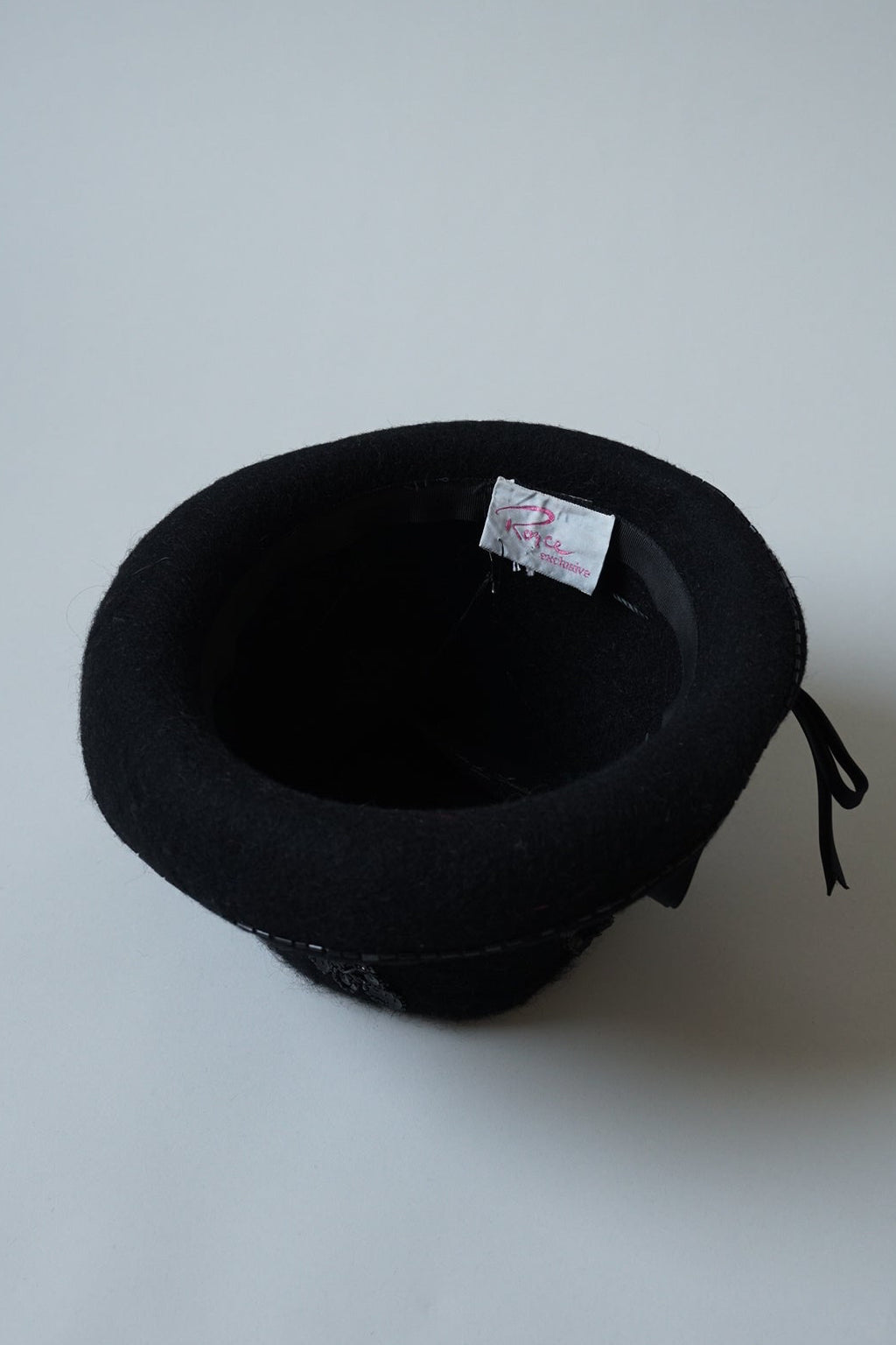 1960’s Beads Black Felt Hat