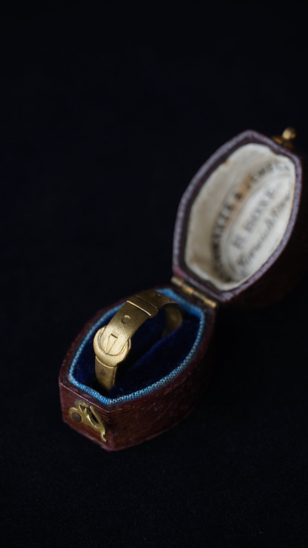 Edwardian Brass Buckle Ring
