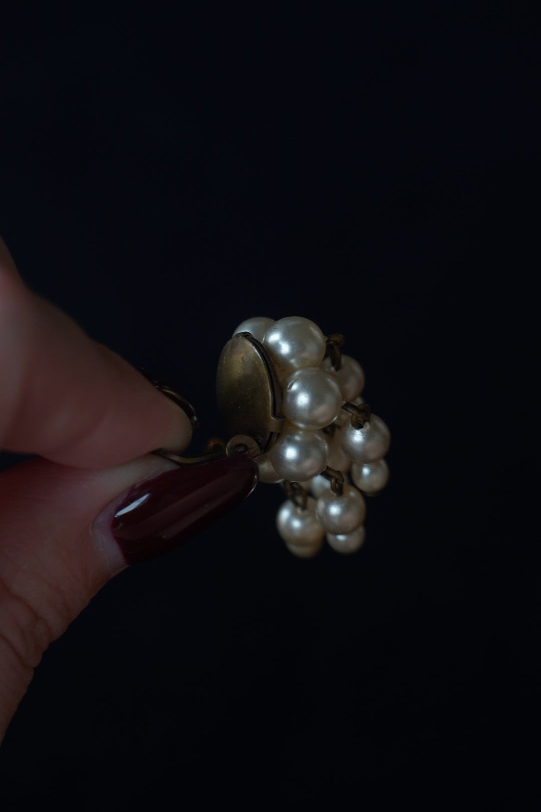1940's Swaying Pearls Earrings