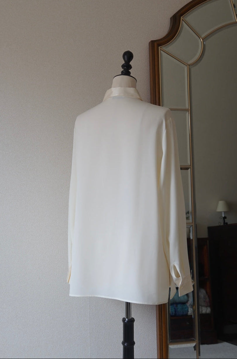 Vintage Satin Collar Shirt