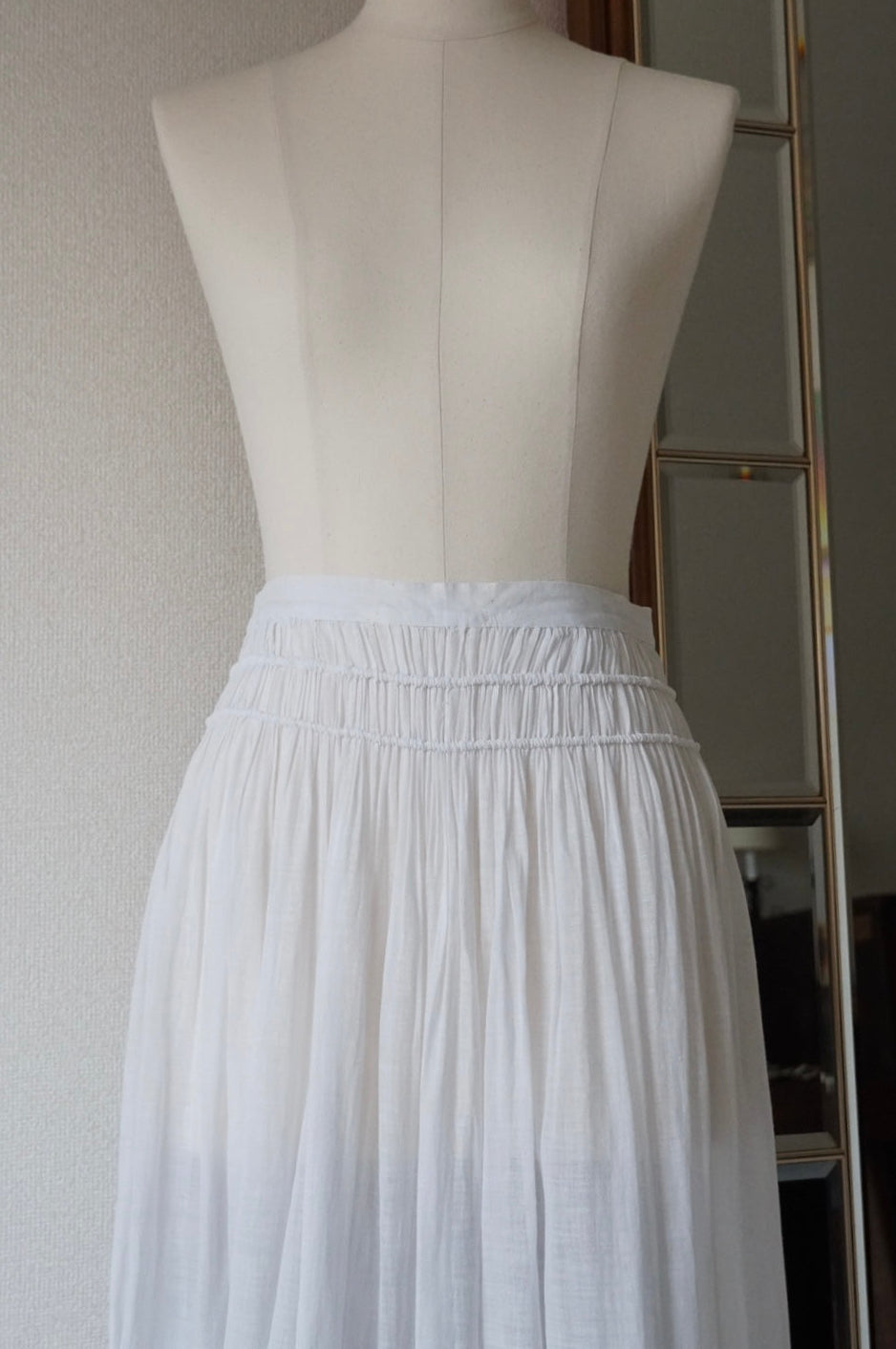 Edwardian Small Flower Embroidery Skirt