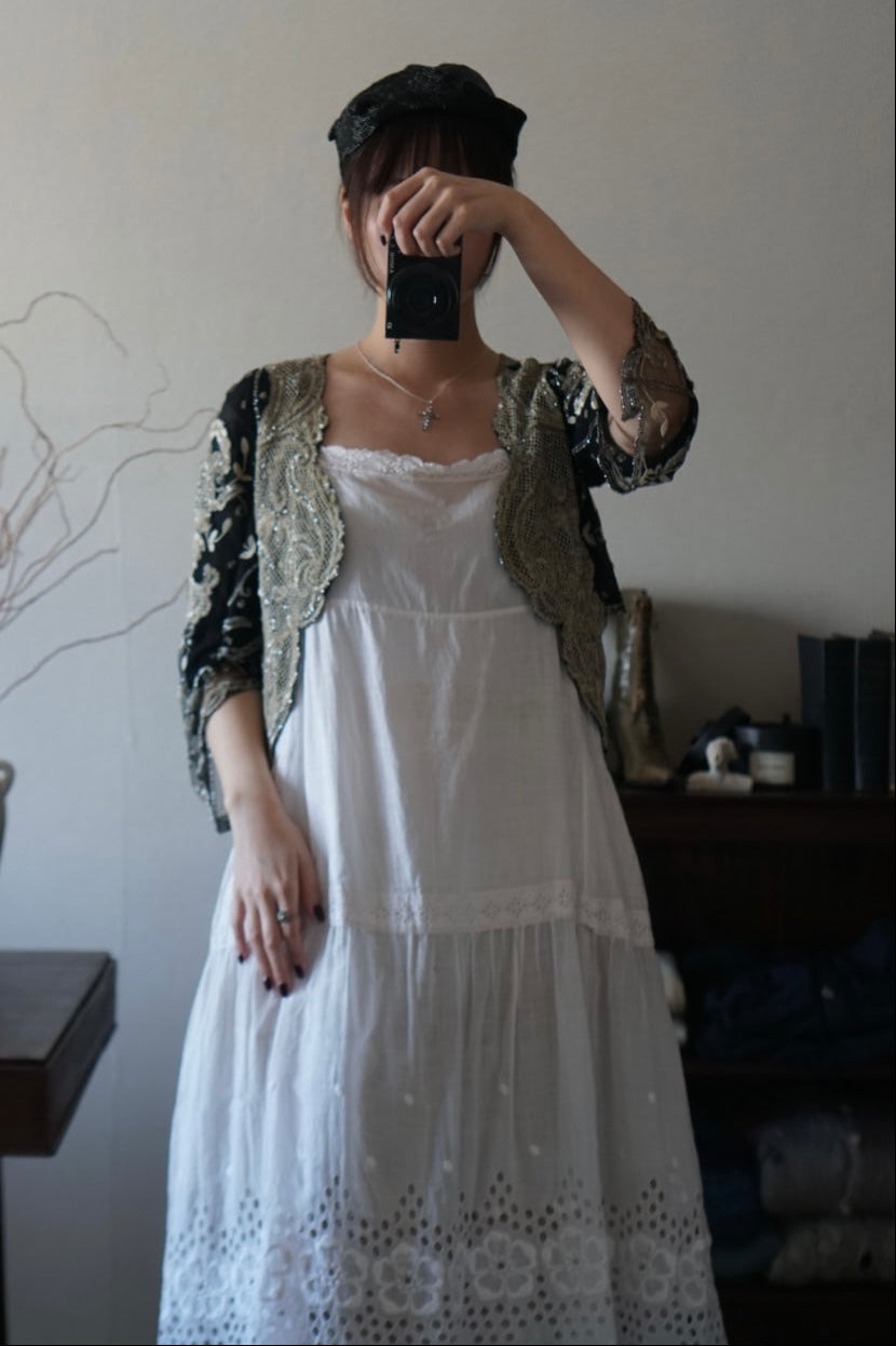 1910's Lace and Embroidery Nighty