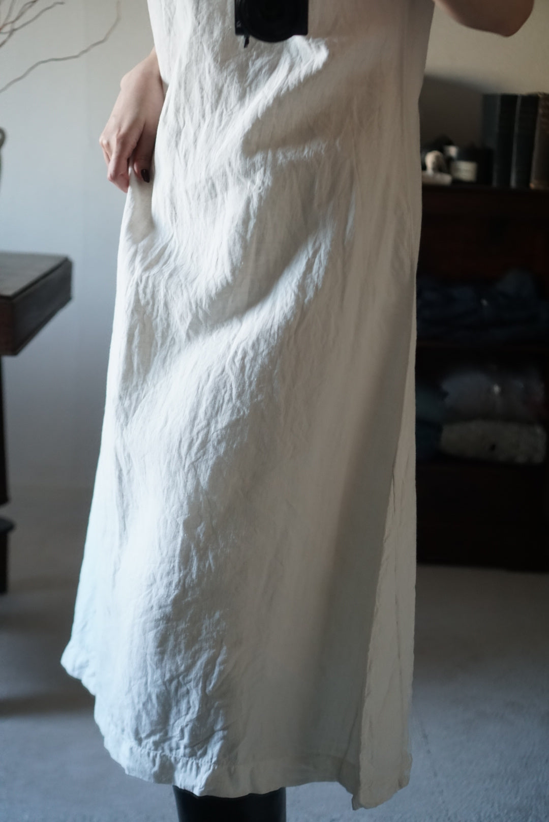 1920's Linnen Crochet Lace Nighty