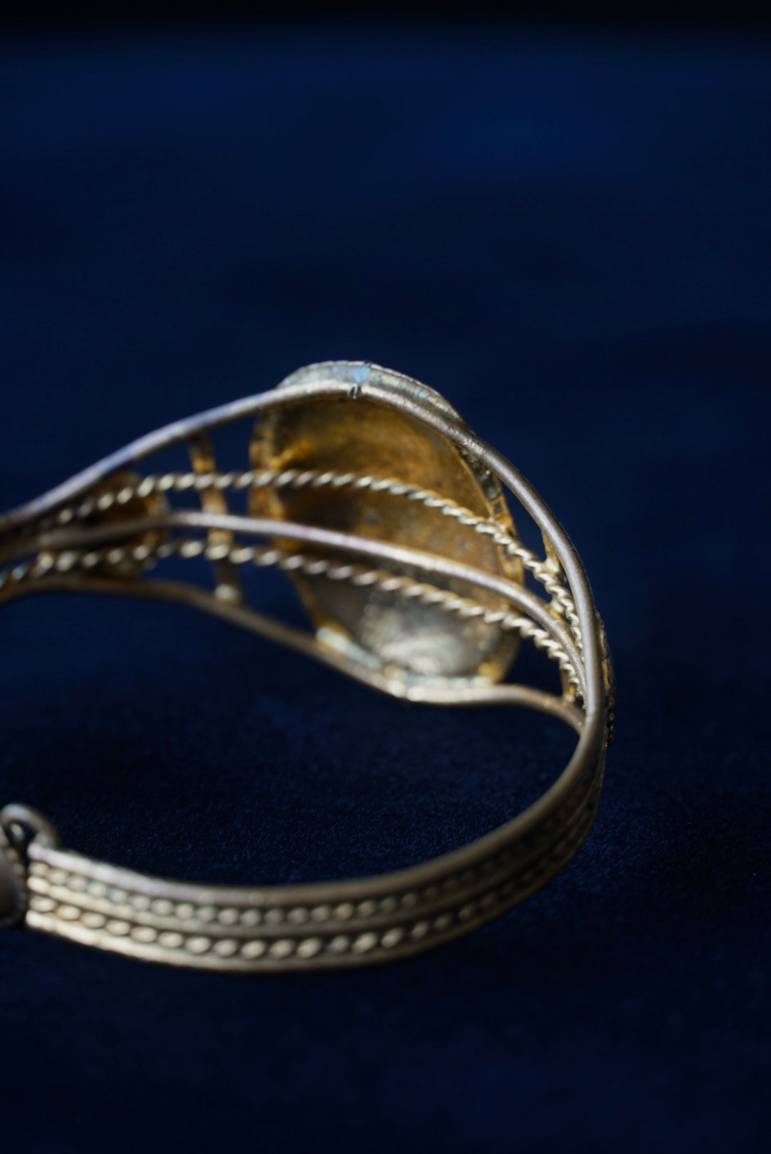 Victorian Brass Wire Bangle