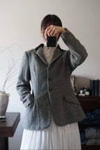 Vintage Grey Herringbone Jacket