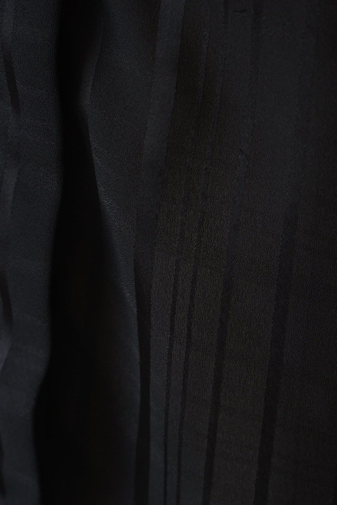 1980's Sheer Black Ruffled Collar Blouse