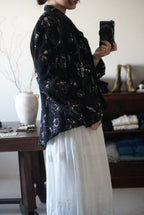 Vintage Floral with Sequins Jacket