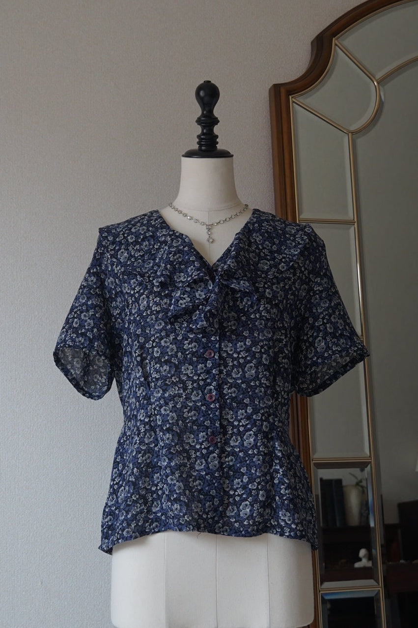 Vintage Small Flower Blouse