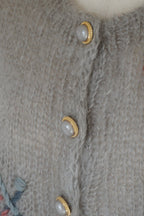 1960's Mohair Embroidery Cardigan