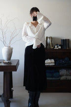 Vintage Frills×Embroidery Blouse