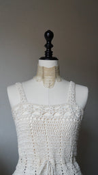 Victorian Glass Pearl Special Collar