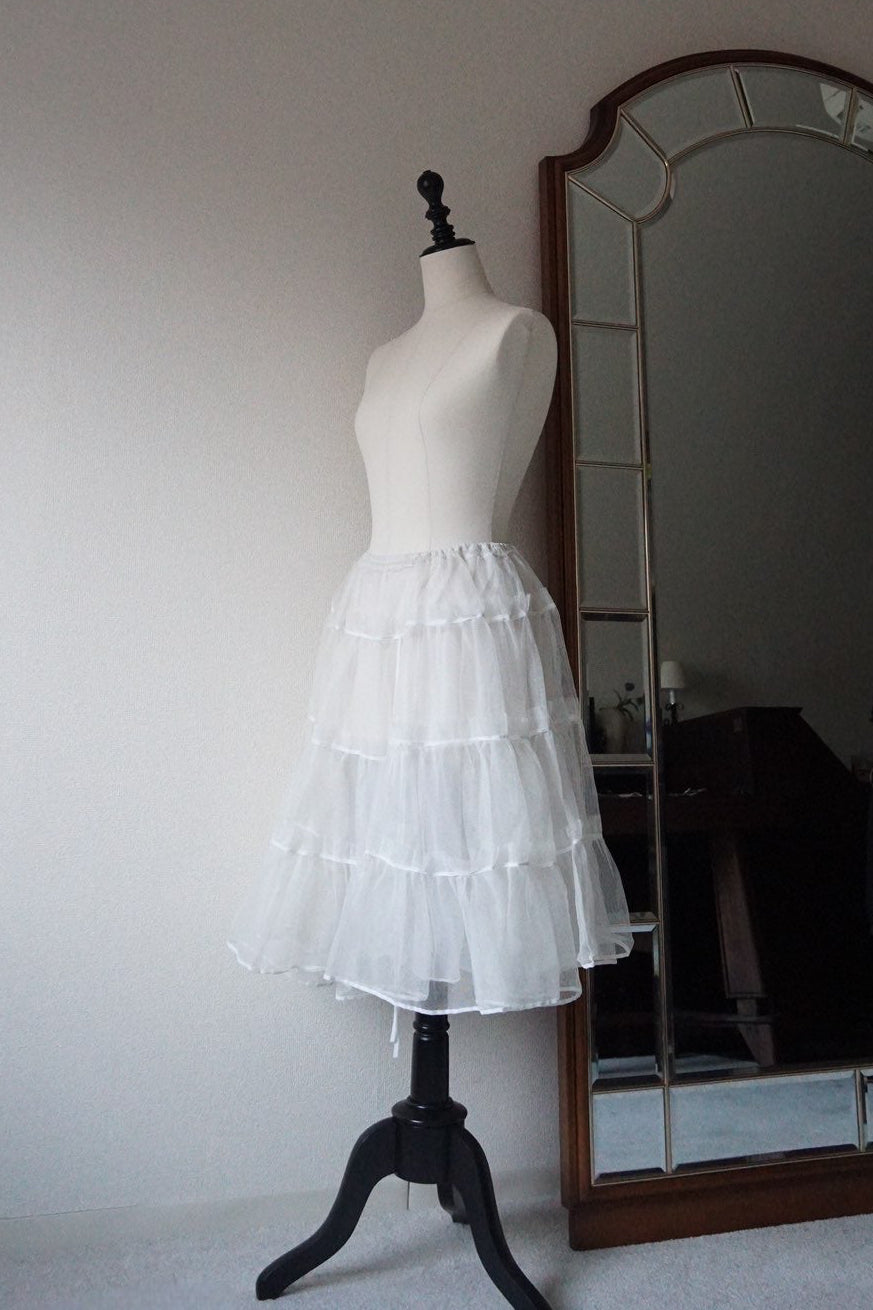 1950's White Tulle Petticoat